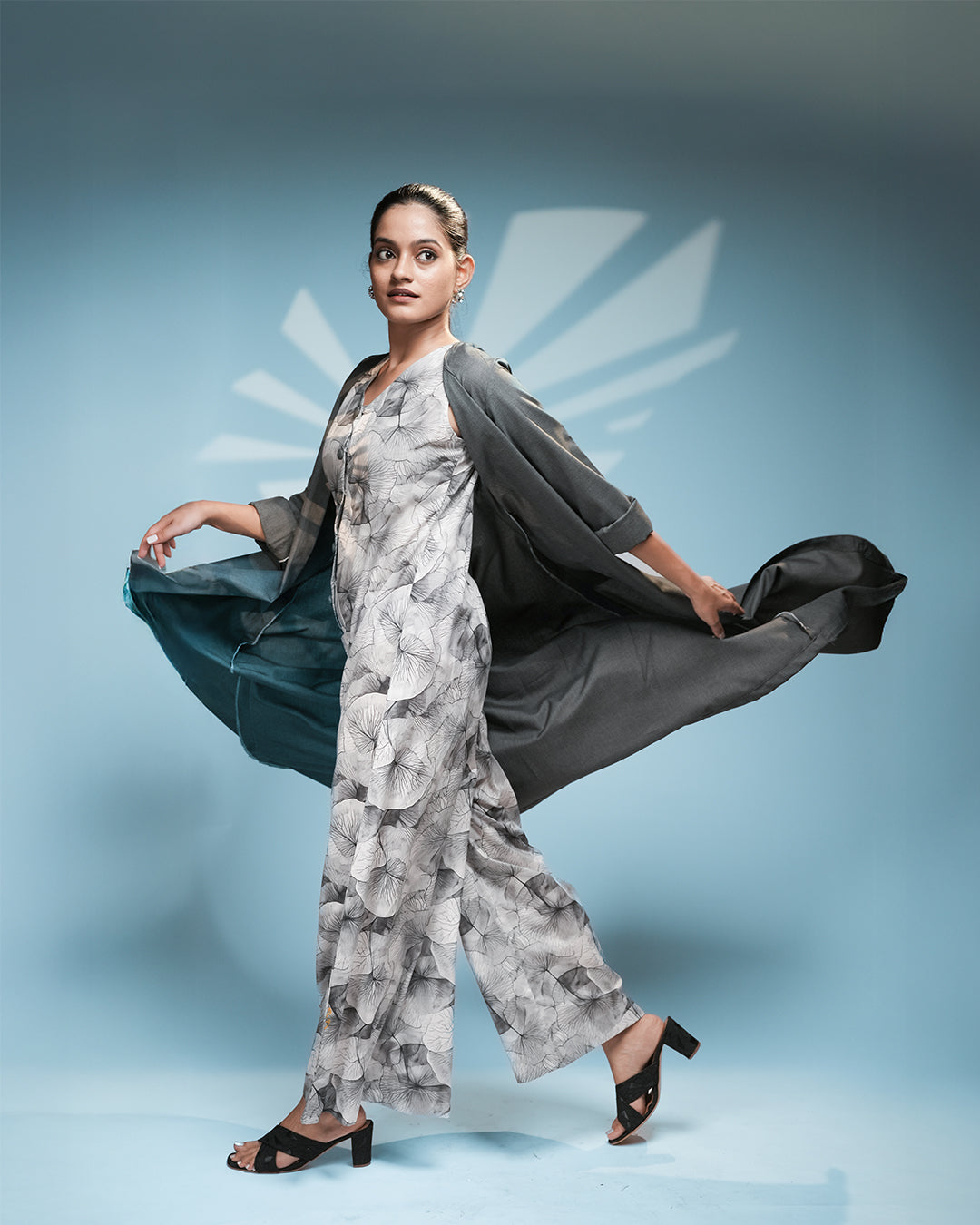 Charcoal Bloom Overlay Set